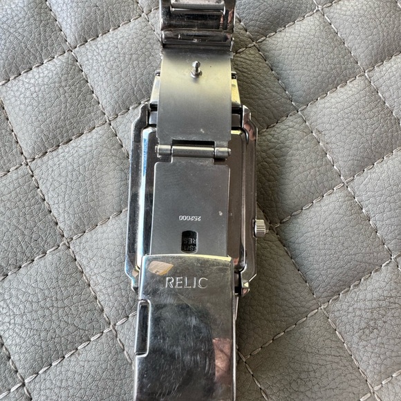 Relic Silver Rectangular Watch - Picture 3 of 3
